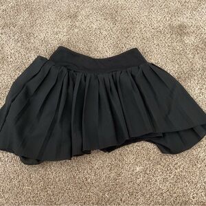Elegant Black Pleated Skirt